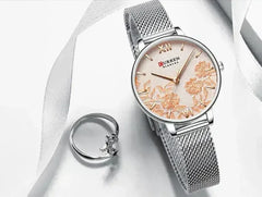 FUCHSIA Curren Watch – 32mm Romantic Timepiece | Japan Movement - Femstylo