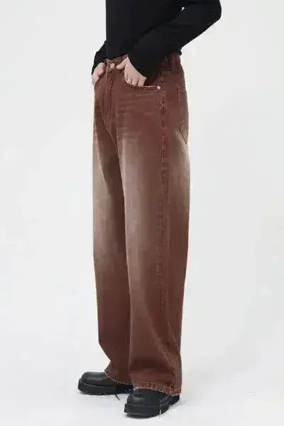 Wide Straight Jeans with Pockets - Femstylo