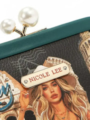 Nicole Lee USA Chelsea Pearl Kiss-Lock Coin Purse - Femstylo