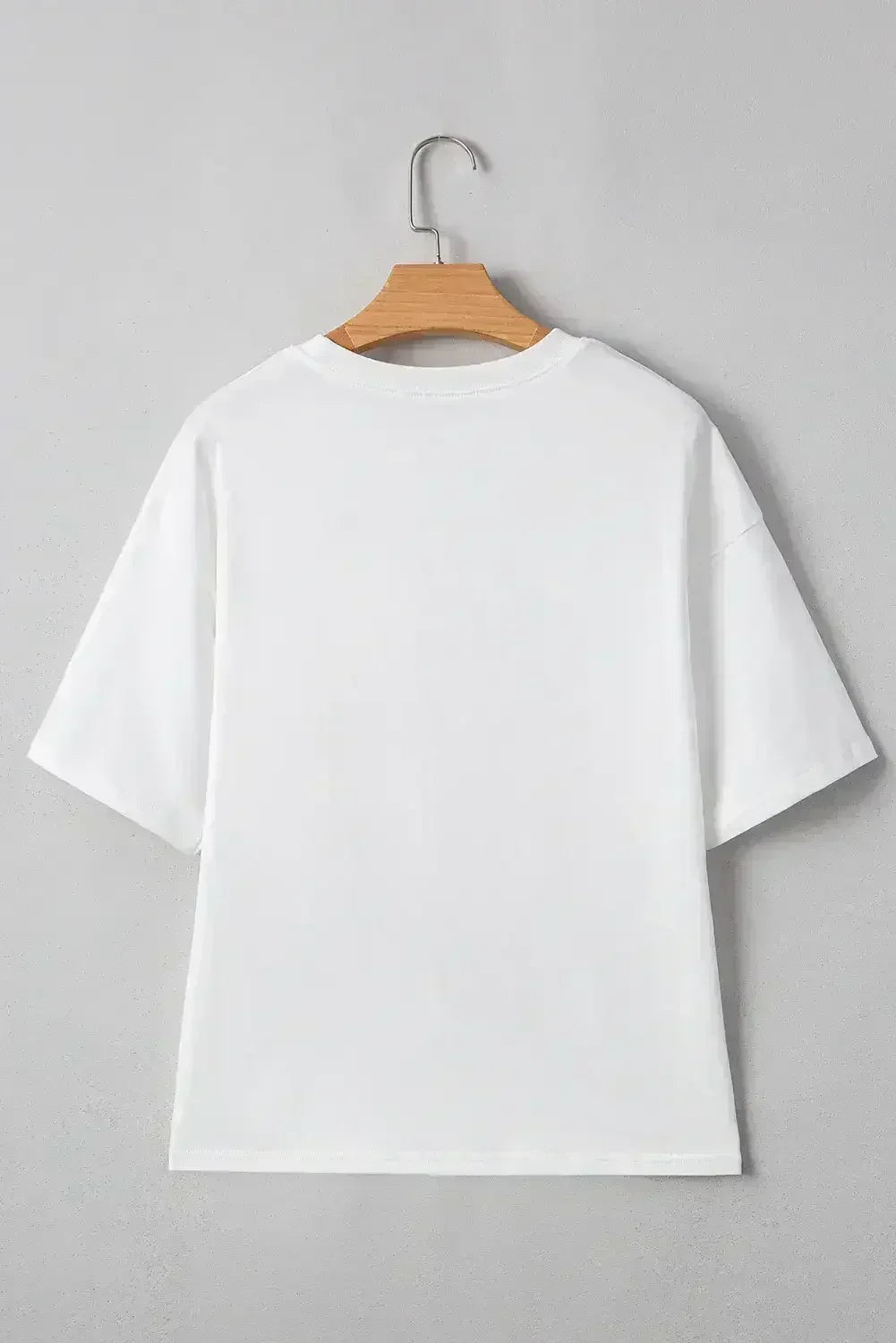 White Flag Bow Graphic Crewneck Tee - Femstylo