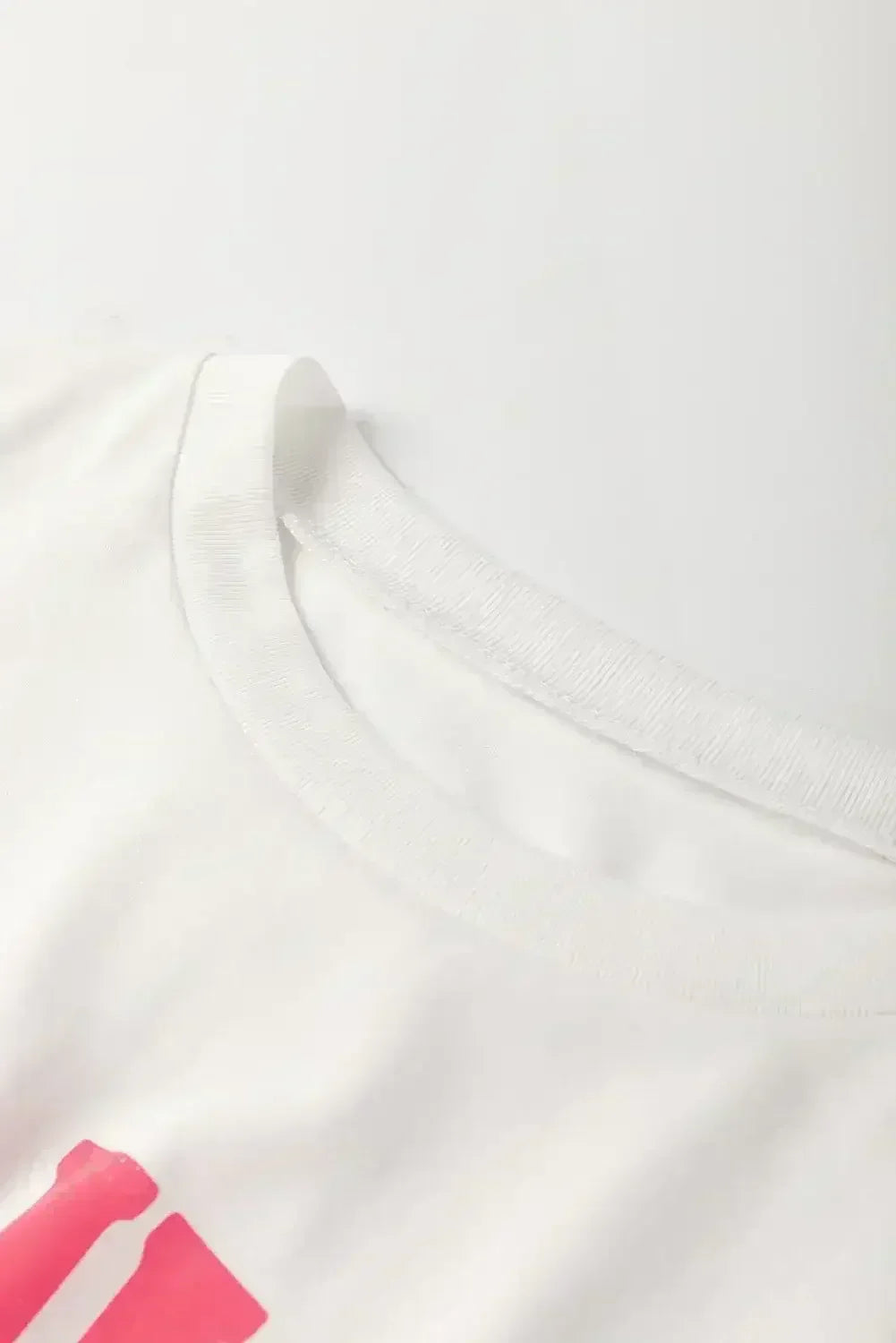 White FLOWER MARKET Letter Graphic T Shirt - Femstylo