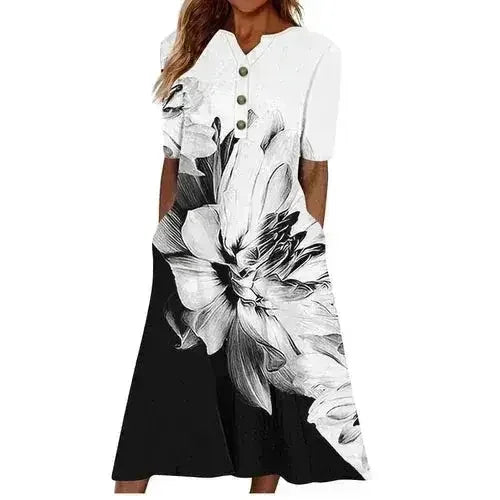 Women’s Summer Midi Dress – Casual, Light & Pocket-Ready - Femstylo