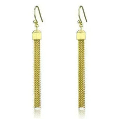 Gold Brass Crystal Earrings – Elegant & Lightweight – Femstylo - Femstylo