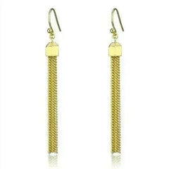 Gold Brass Crystal Earrings – Elegant & Lightweight – Femstylo - Femstylo