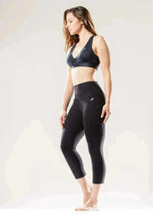 Jolie High-Waisted Capri Leggings with Hip Pockets - Femstylo