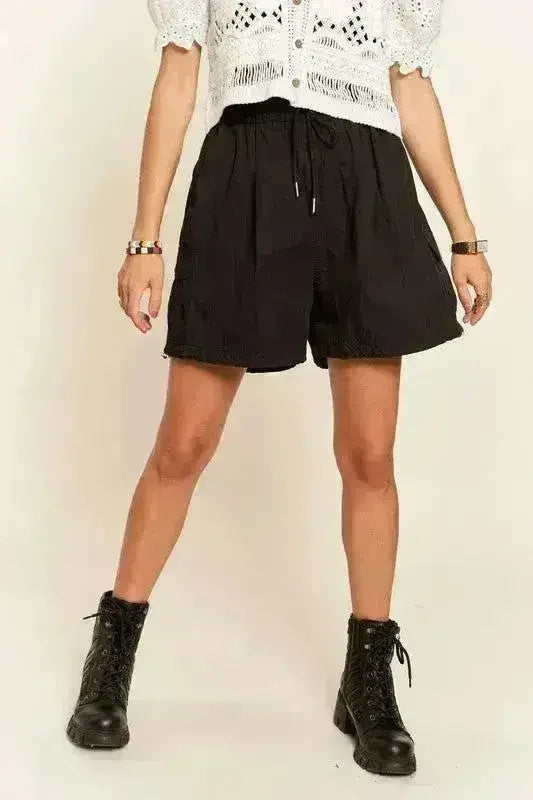ADORA Drawstring Shorts with Pockets - Femstylo