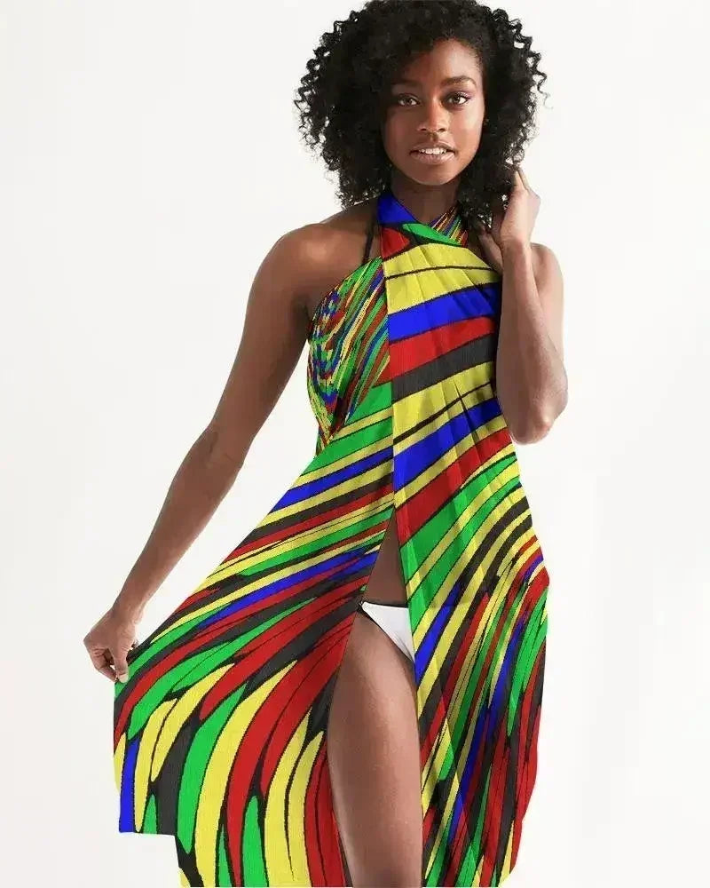 Sheer Multicolor Swimsuit Cover Up - Femstylo