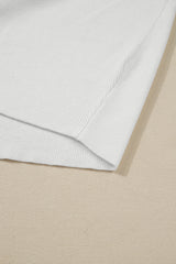 Green Colorblock Ribbed Knit Baggy Sweater