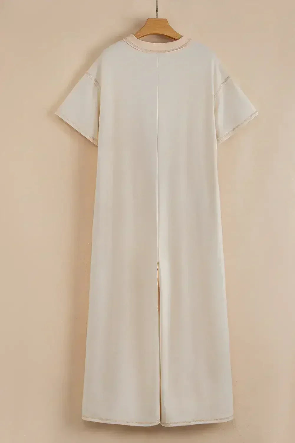 Jet Stream Patchwork Pocket Short Sleeve Jumpsuit - Femstylo