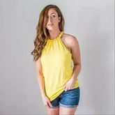 Back Keyhole Halter Tank – Sexy & Versatile Summer Top - Femstylo