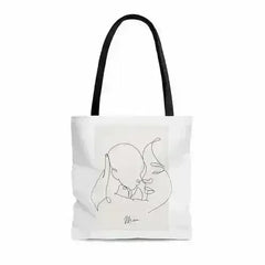 Mom and I Tote Bag - Double-Sided Print Medium Shopper - Femstylo