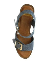 Vipasa Studded Denim Clog Sandals - Femstylo