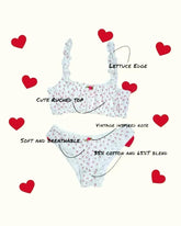 Romantic Floral Pointelle Bralette - Femstylo