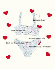 Romantic Floral Pointelle Bralette - Femstylo