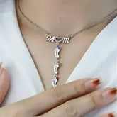 Mother's Day MOM Foot Personalized Necklace - Femstylo