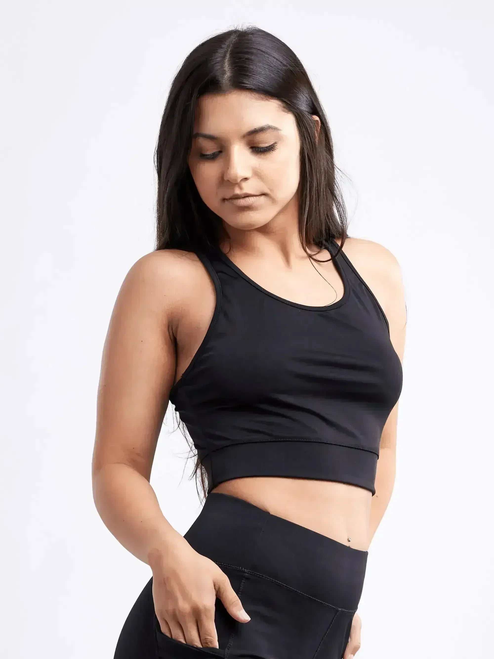 Racerback Training Crop Tank – Lightweight & Breathable for Workouts - Femstylo