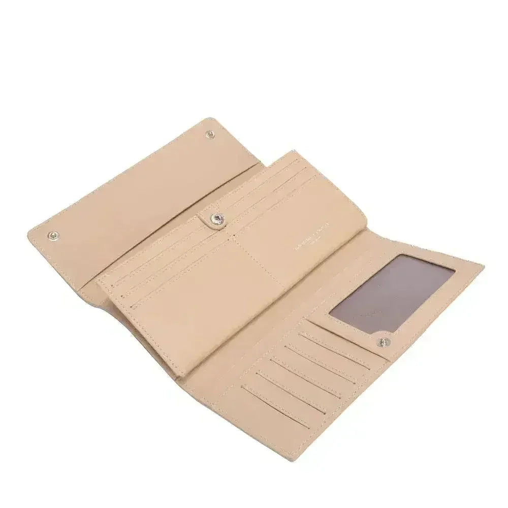 Maria Carla Woman's Fashion Luxury Leather Long Wallet - Femstylo