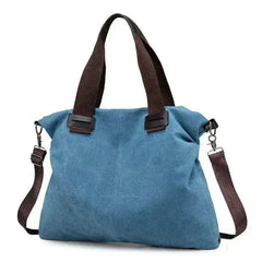 Casual Canvas Large Shoulder Bag For Young Women - Femstylo