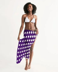 Sheer Purple Dotted Style Swim Cover Up - Femstylo