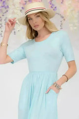 Maxi Dress with Pockets | Rayon-Spandex Blend | Sizes S-3XL - Femstylo