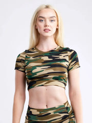 Women's Lightweight Short-Sleeve Crop Top - Workout & Casual - Femstylo