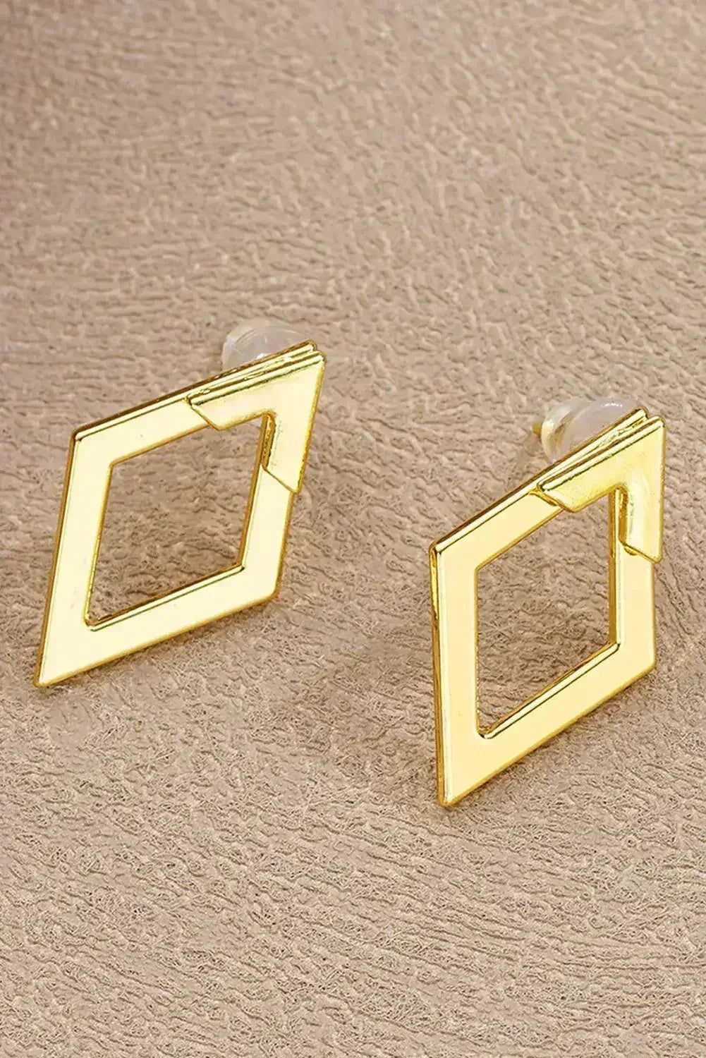 Gold Geometric Shape Stud Earrings - Femstylo