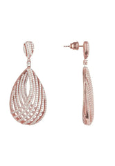 Vortex Teardrop Earring Rosegold - Femstylo