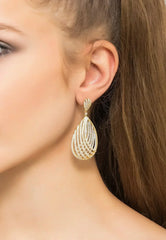 Vortex Teardrop Earring Rosegold - Femstylo