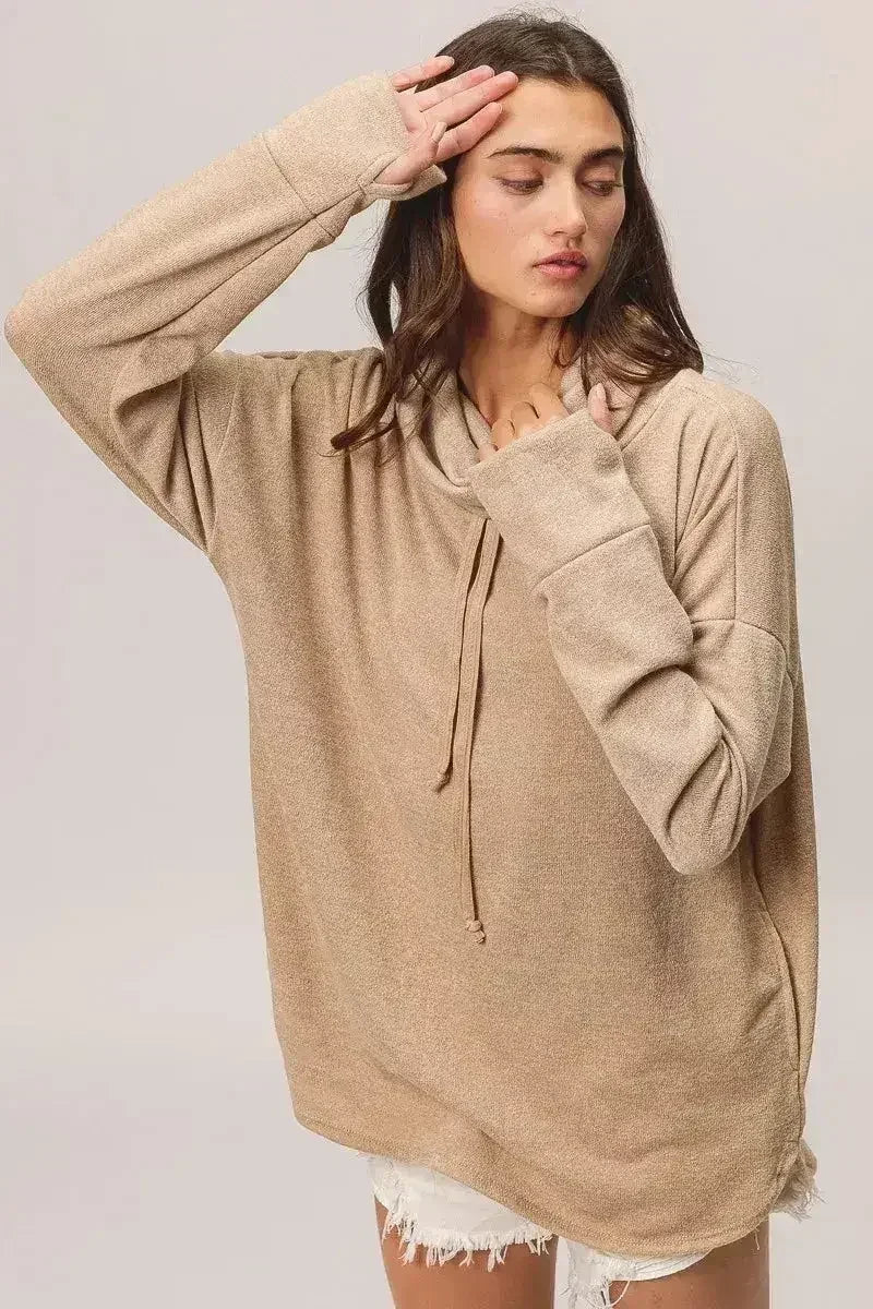 BiBi Solid Side Pocket Thumb Top - Femstylo