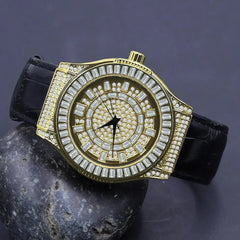 Conspicious Bling Leather Watch | 5110362 - Femstylo