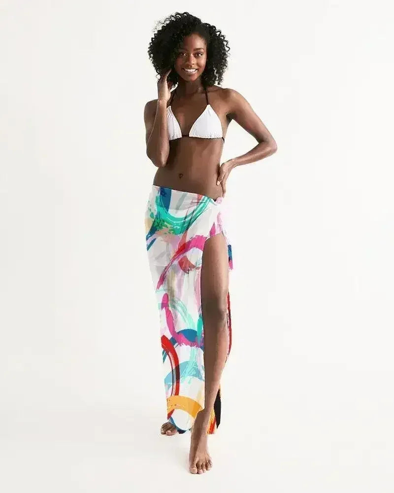 Sheer Circular Multicolor Swimsuit Cover Up - Femstylo