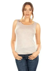EGI Exclusive Collections Women's Modal Cashmere Blend Tank Top. - Femstylo