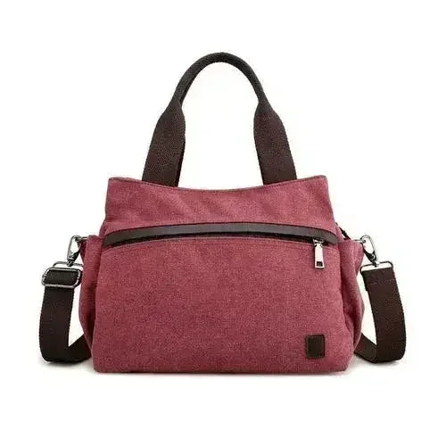 Female Fashion Vintage Canvas Messenger Bag - Femstylo