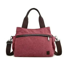 Female Fashion Vintage Canvas Messenger Bag - Femstylo