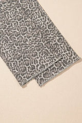 Brown Leopard High Waist Frayed Hem Jeans - Femstylo