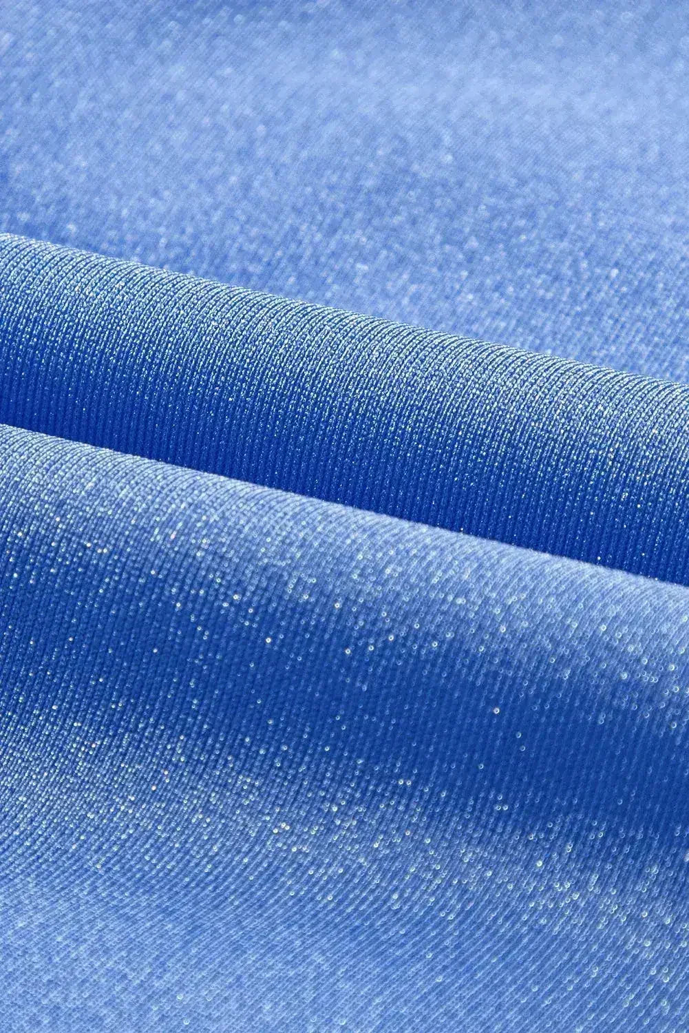 Light Blue Colorblock High Waisted Bikini Swimsuit - Femstylo