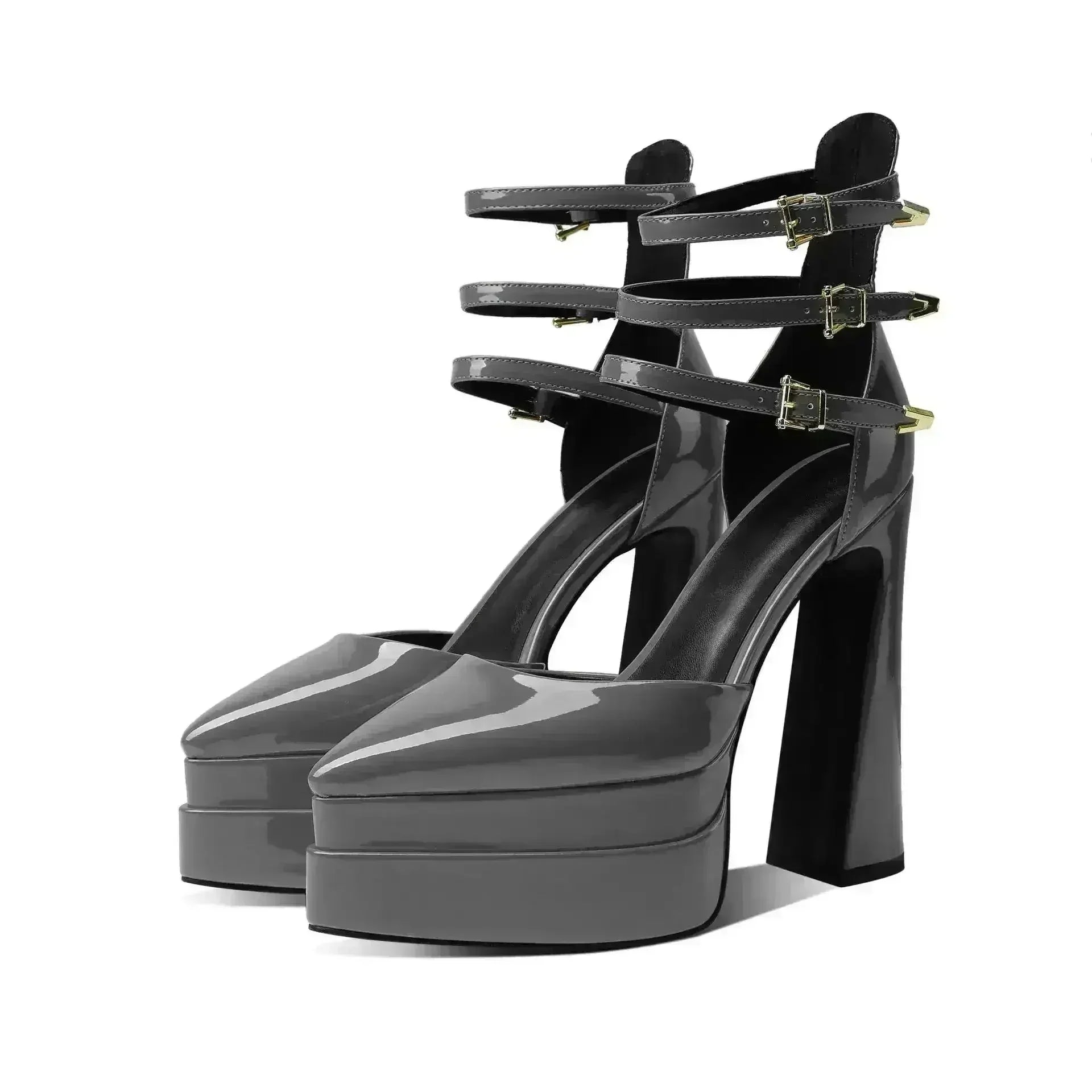 Fashion Pointed Toe Women's Shoes High Heel Hollow Sandals Waterproof - Femstylo