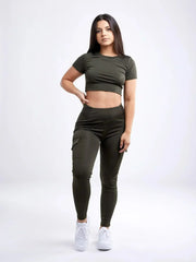 Women's Lightweight Short-Sleeve Crop Top - Workout & Casual - Femstylo