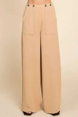 Culture Code Full Size High Waist Wide Leg Cargo Pants - Femstylo