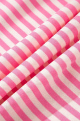 Black Stripe Bowknot Backless T-Shirt - Femstylo