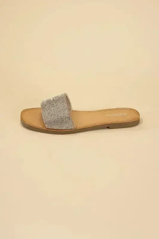 JUSTICE-S Rhinestone Slides - Femstylo