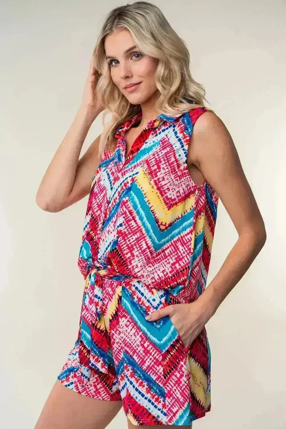 White Birch High Waisted Printed Shorts - Femstylo