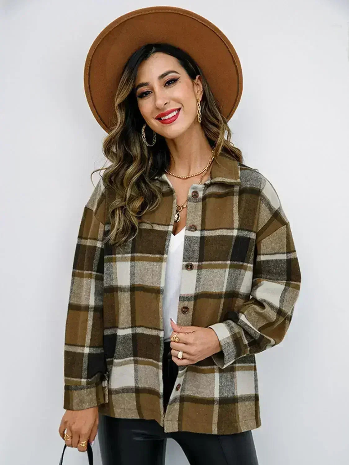 Pumpkin Spice Button-Down Jacket - Femstylo