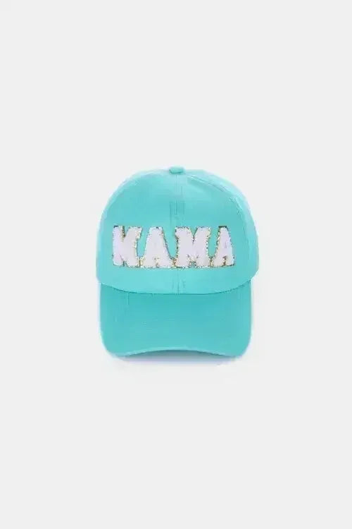 MAMA Chenille Patch Baseball Cap - Washed Cotton City Hat | Femstylo - Femstylo