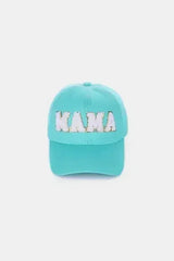 MAMA Chenille Patch Baseball Cap - Washed Cotton City Hat | Femstylo - Femstylo