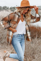 Pink & Grey Button Up Plaid Flannel Shacket – Femstylo