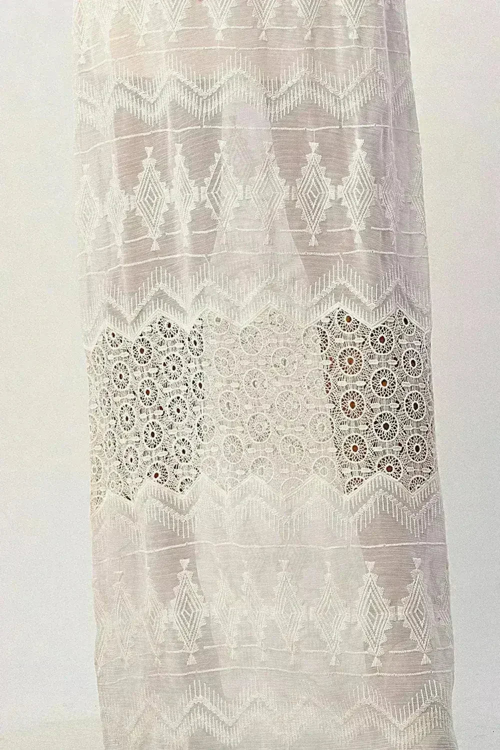 Boho-Inspired Embroidered Maxi Dress with Adjustable Straps - Femstylo