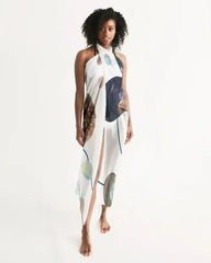 Sheer Sarong Swimsuit Cover Up Wrap / White Seashell - Femstylo