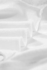 White Lace Patchwork Sleeve Drawstring Hoodie - Femstylo