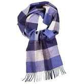 Great Natural Alpaca 100% baby alpaca scarf blue color - Femstylo